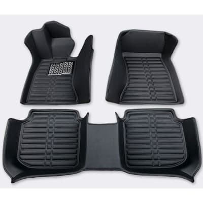 UNIVERSAL CAR LEATHER FOOT MAT 5PIECE SET