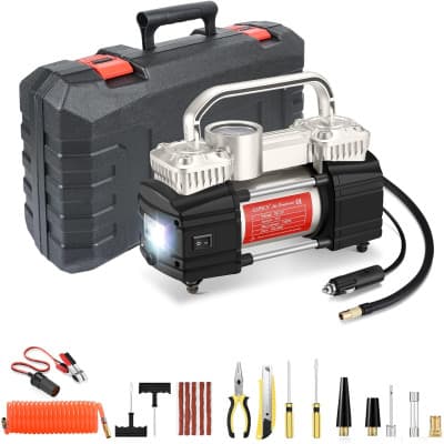 DUAL CYLINDER TYRE PUMP/COMPRESSOR 150PSI