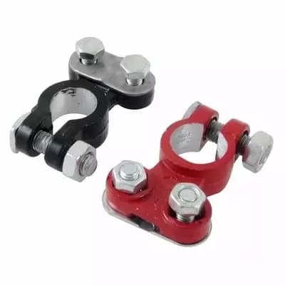 CAR BATTERY TERMINAL SET (COLORED)
