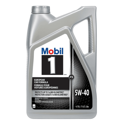 MOBIL 1 5W-40 (ADVANCED FULL SYNTHETIC MOTOR OIL) 5QUARTS EUROPEAN CAR FORMULA
