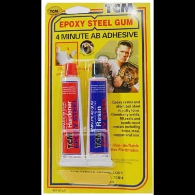 TCM 4-MINUTES EPOXY STEEL GUM/ADHESIVE